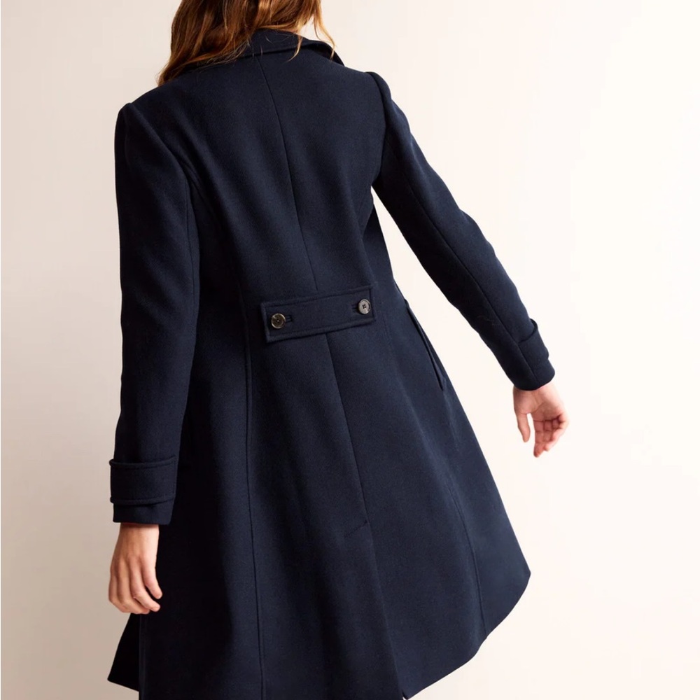 Navy Blue Women's Coat - Picture 4 of 11